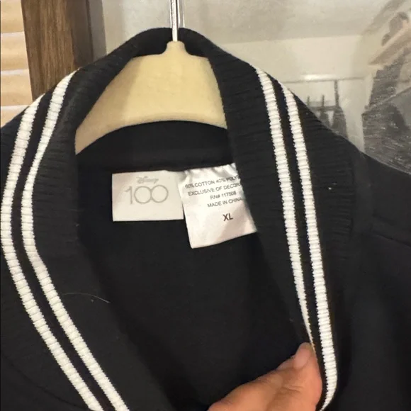 Disney Mickey Black and White Varsity Jacket nwt - Picture 2 of 3
